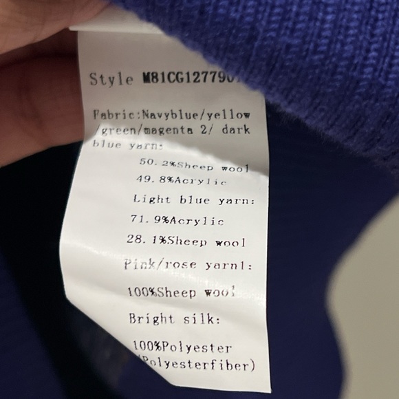 Mukzin Sweater with Sequin Eye Flowers and Landscape - Picture 5 of 5